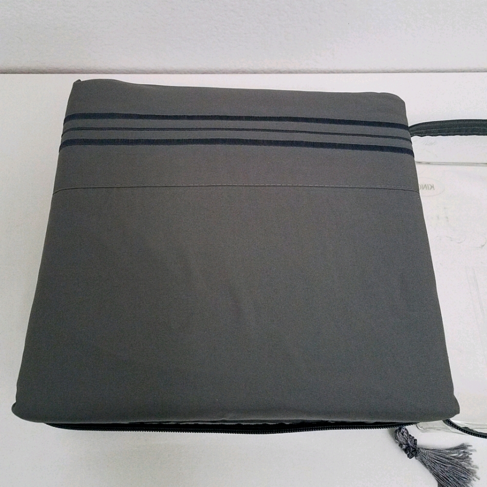 Today Only! $20 King Gray Sheet Set